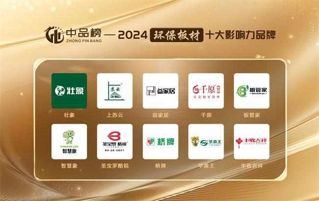 2024年中品榜环保板材十大品牌榜单公布：引领绿色家居新潮流
