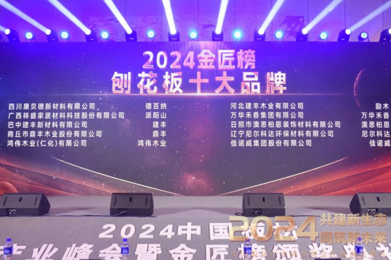荣耀时刻丨澳思柏恩荣获2024年度「刨花板十大品牌」！(图1)