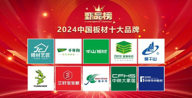 2024中国板材十大品牌被广泛认可的榜单