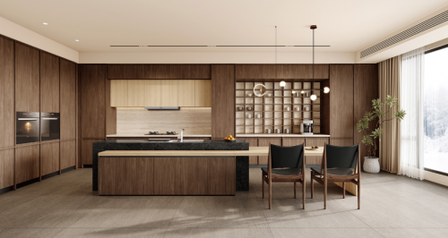 沉淀时光品味烟火柏厨家居2024新品木韵厨房惊艳上市