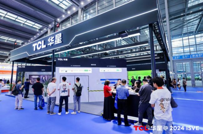 TCL华星“睛”艳亮相ISVE2024引领智慧商显新潮流