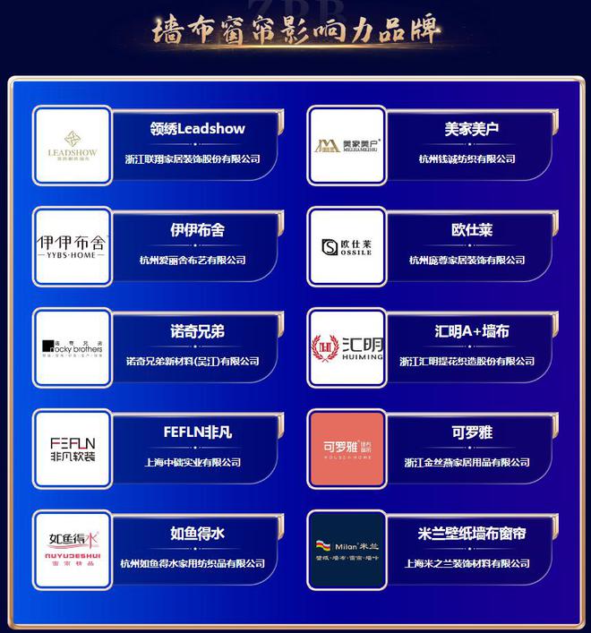 必赢国际2024年中品榜墙布窗帘十大品牌震撼发布彰显行业魅力(图2)
