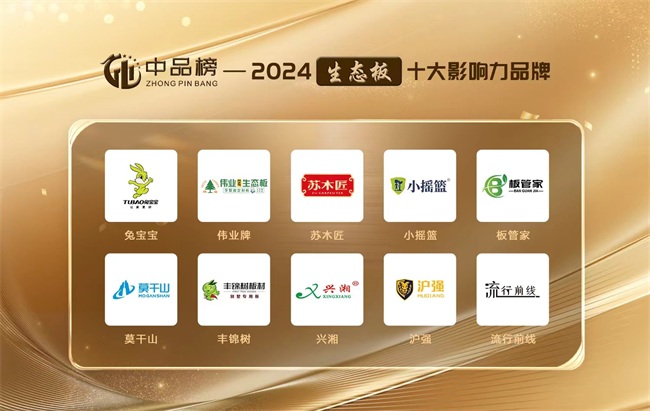 榜样力量“中品榜”2024年度生态板十大品牌荣誉揭晓！(图2)