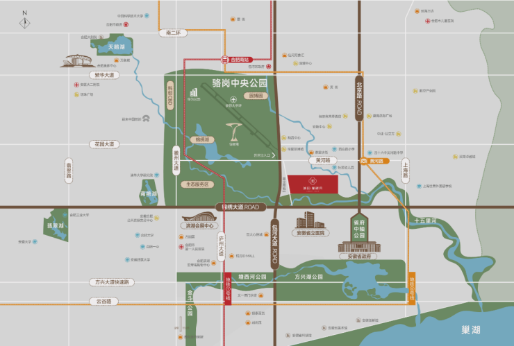 合肥琥珀星必赢樾湾-营销中心位置-售楼中心